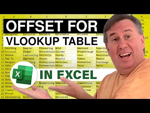 Excel - OFFSET for a VLOOKUP Table: Episode 1619