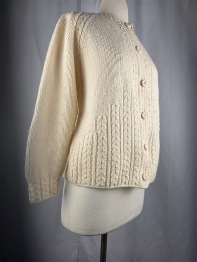 1960s Vintage Handknit Handmade Cardigan Sweater - Etsy