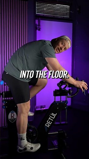 Activate your glutes while cycling