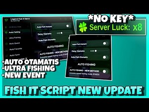 Fish It Script *NO KEY* - New Otomatis Fishing, Ultra Fast Fishing, Auto Sell, Auto Enchant🎣🎁