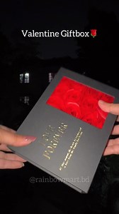 Valentine Gift Box❤️Looking for the perfect gift to express your love and care? This luxurious box is the ideal choice! What's Inside? → Stainless Steel Necklace Original Pearl in a oyster Soap Roses • Gorgeous, fragrant soap flowers that smell amazing and can be used or kept as a decorative piece.N Perfect for valentine! | Rainbow mart