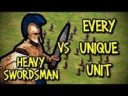 HEAVY SWORDSMAN vs EVERY UNIQUE UNIT - AoE II- Definitive Edition
