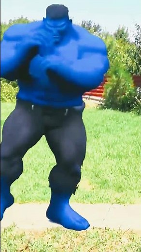 HULK AZUL DANÇANDO #5 🔵🔵🔵 | BLUE HULK DANCING (GANGNAM STYLE) #shorts #hulkdance #gangnamstyle