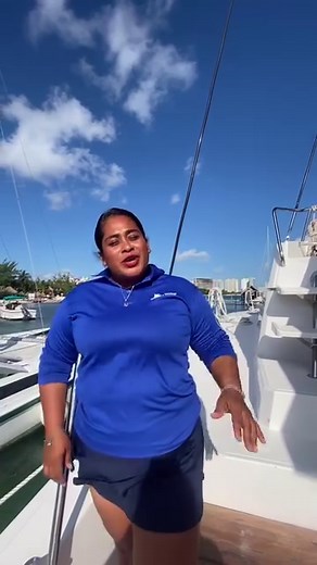 Grace is waiting for you in her office to spend an amazing day sailing in this paradise ⛵️😍🙌🏻 Grace te espera en su oficina para que pases un día increíble navegando en este paraíso 😍⛵️ . . . . #cancunsailing #cancunmexico #cancunsailingcatamarans #mexico #catamarans #catamaransailing #cancun #islamujeres #marcaribe #quintanaroo | Cancun Sailing Catamarans