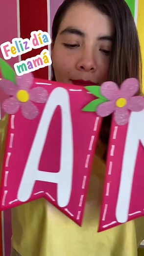 Cómo hacer un banner decorativo para el Día de Mamá