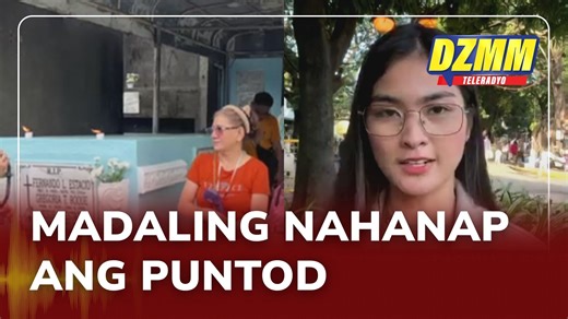 2.1K views · 41 reactions | Ikinalugod ng ilang bumibisita sa Manila South Cemetery ang Puntod Finder para mas mapadali ang paghahanap sa mga nitso. | via Pamela Vasquez Maging una sa balita at public service, follow na sa DZMM Teleradyo Facebook page. | DZMM Teleradyo | Facebook
