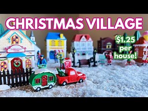 Dollar Tree Christmas Village 2022 That Lights Up!