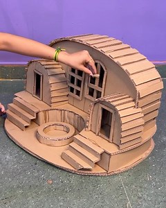 Build a Mini House Using Just Cardboard #idea #cardboard | Deep's CRAFT