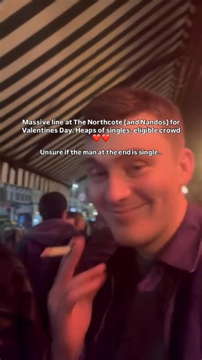 London Lines on Instagram: "The Northcote in Clapham Junction is absolutely slammed for Valentine’s Day. Longest line we’ve seen at the pub. Unsure if the man at the end of the vid is taken.. 🎥 @naomisarge"