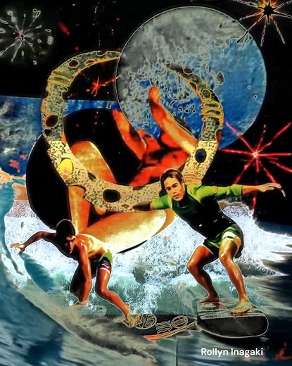 56 shares | Surfing in the sky | Rollyn Inagaki Digital | Facebook