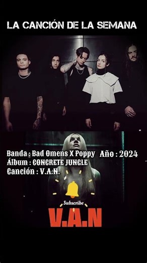 V.A.N | Bad Omens X Poppy | La Canción de la Semana | #metalcore