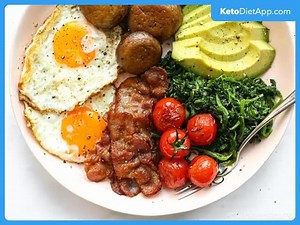 Easy Full English Keto Breakfast A healthy low-carb version of traditional full English breakfast. It's just as delicious and satisfying with none of the carbs! ➡ https://ketodietapp.com/Blog/lchf/easy-full-english-keto-breakfast | KetoDiet App