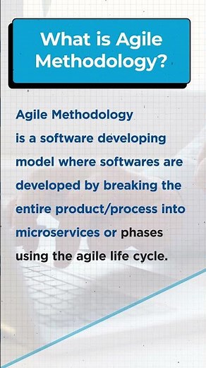 What Is Agile Methodology? | Agile Methodology In One Minute | #Shorts | Simplilearn