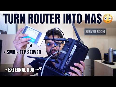 Turn Any Router Into a Network Storage Server ⚡