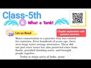 What a tank| class 5th English chapter 6 Explanation with question answers/ chapter 6 what a tank