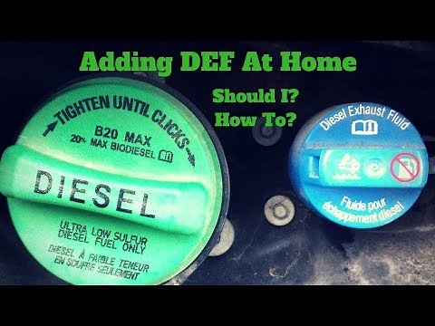 Adding DEF fluid at home - is it better and how to do it.