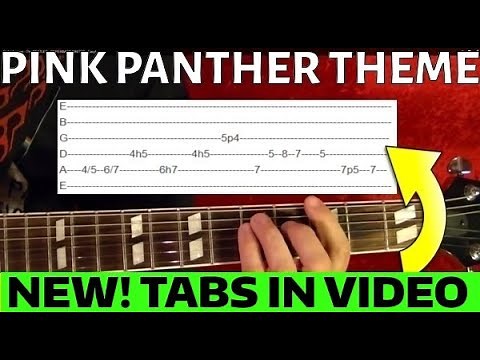 Pink Panther Theme - Guitar Lesson WITH TABS