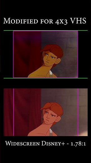 Hercules: Widescreen vs 4x3 VHS