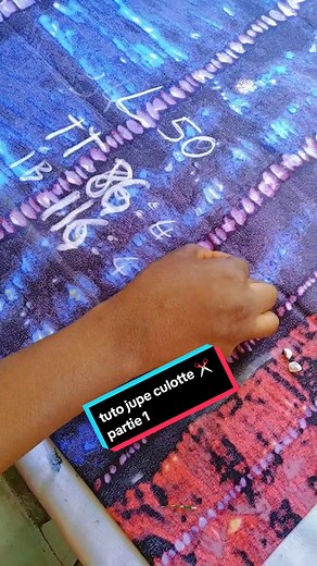 jupe culotte coupe partie 1 #coupe #tutorials #tutorial #✂️✂️✂️