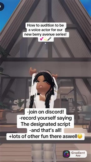 CASTING CALL for voice actors in Roblox Berry Avenue! Looking for expressive, confident voices to bring our characters to life in a fun, dramatic Roblox roleplay series. No experience needed — just a clear mic, good energy, and love for storytelling! Open to all roles (lead & background). DM or comment to audition. Perfect for anyone who loves voice acting, roleplay, or Roblox content. Must be active and reliable — we’re building something epic! Auditions open now — don’t miss it! #BerryAvenue #