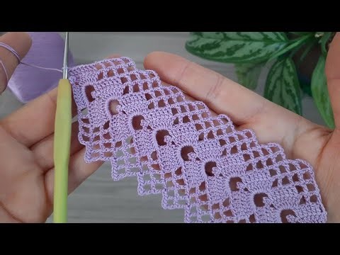 How to Crochet a Stunning Purple Lace Edging | Easy Beginner Tutorial