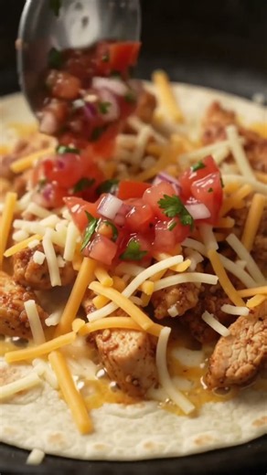 Quick Meals in 10 Seconds - How to make the perfect crispy quesadilla 😋 #quesadilla #recipe #shorts