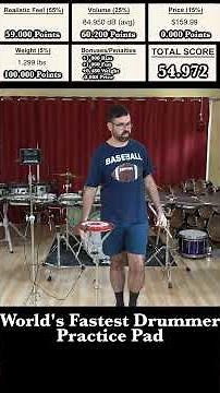 Speed-Drumming Practice Pad