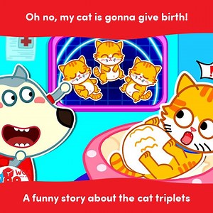 Meow-some news! Wolfoo's cat is about to welcome 3 tiny bundles of joy! 😍💟 #Wolfoo #kidscartoon | Wolfoo Kids Cartoon