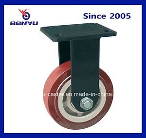 [Hot Item] 8 Inches Extra Heavy Duty Industrial Fixed PU Caster