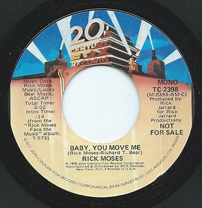Rick Moses - Baby, You Move Me