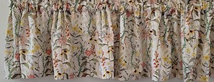 Wildflower Valance: Botanical Country Farmhouse Kitchen Curtain - Etsy UK