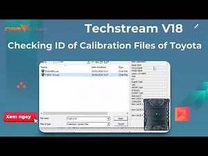 How to check Calibration ID and informations of CUW file with Toyota Techstream ?