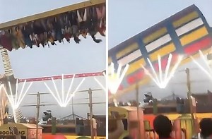 Whoa: Joy Ride Collapses At A Fair!