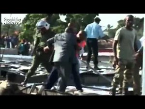 Footage of the Antonov Trans-Air Congo crash at Pointe-Noire, March 21st, '11