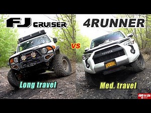 Toyota 4Runner vs Fj Cruiser - Crossing Axles Off-road