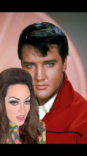 Elvis Presley Makeup and Hair! Proving again how important a little extra sparkle can create an icon ✨ #elvispresley #vintagemakeup #menmakeuptutorial #menmakeup #eyeliner #mascara #greenscreen