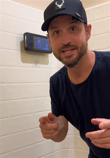 This waterproof mobile phone holder with a built in bluetooth speaker is amazing! Now you can watch a movie while taking a shower with the ability to pause, play, skip, and adjust volume! #tiktokshopblackfriday #tiktokshopcybermonday #tiktokshopcreatorpicks #bfcm #waterproofphonecase