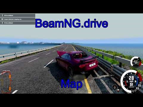 BeamNG Drive Free Roam | Band1t Highway Map Crash Test & Realistic Physics