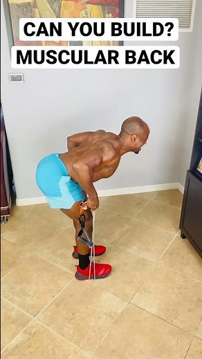 CAN YOU BUILD A MUSCULAR BACK WITH RESISTANCE BANDS? #short