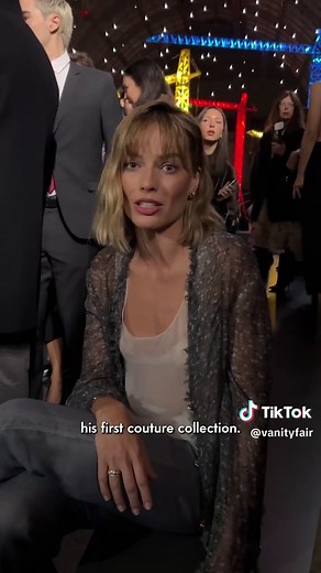 Margot Robbie at Chanel: Discussing Couture and Iridescence