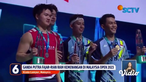 Ganda Putra Fajar-Rian Raih Kemenangan di Malaysia Open 2023, Usai Kalahkan Tiongkok | Liputan 6