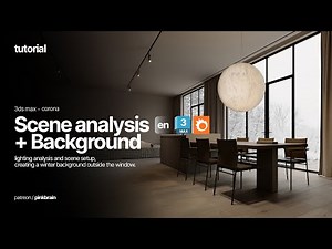 How to create Soft Lighting in an interior and a Realistic Background outside the window in Corona?