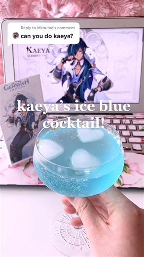 Kaeya's Ice Blue Cocktail Recipe | Genshin Impact ASMR TikTok