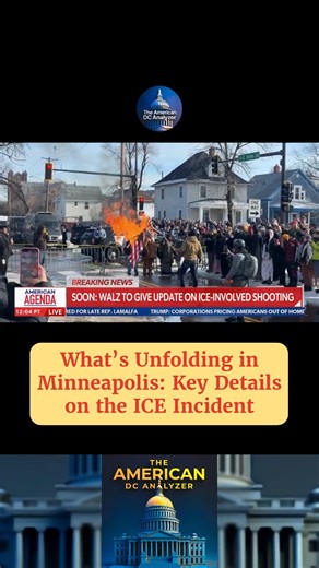 The American DC Analyzer on Instagram: "What’s Unfolding in Minneapolis: Key Details on the ICE Incident In south Minneapolis today, a federal immigration enforcement operation led to a fatal shooting. An ICE agent fired at a vehicle, killing a 37-year-old woman who was not a target of the operation. 🇺🇸🔍 Federal authorities describe the shots as defensive, stating the vehicle moved toward agents. Videos and eyewitness accounts show the woman attempting to drive away, with disputed details on 