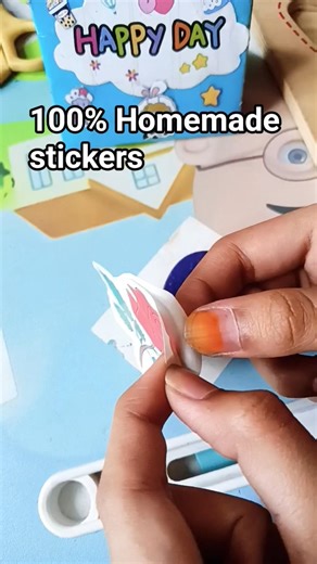 DIY homemade stickers subscribe for tutorial