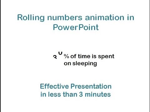 [EASY PPT Tutorial with CC] Rolling numbers animation in PowerPoint