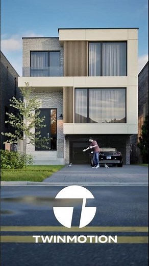 How I made this duplex house | 3ds Max + Twinmotion #twinmotion2025 #3drendering #3dsmax #realestate