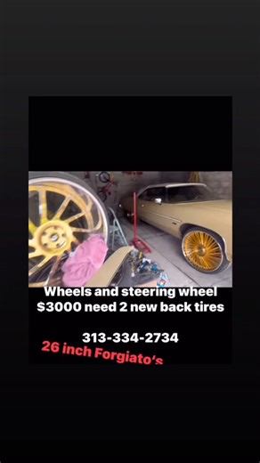 Gold 26” Inch Forgiato Rims Serious Inquiries #26inch #rims #fyp #sell