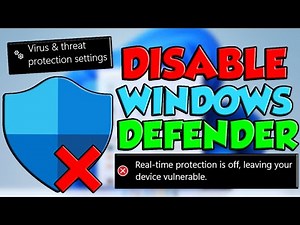 How To Turn Off Windows Defender (Windows 10, 11) - Disable Windows Defender!