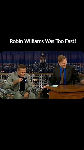 Robin Williams didn’t even let Conan finish the question... 😂